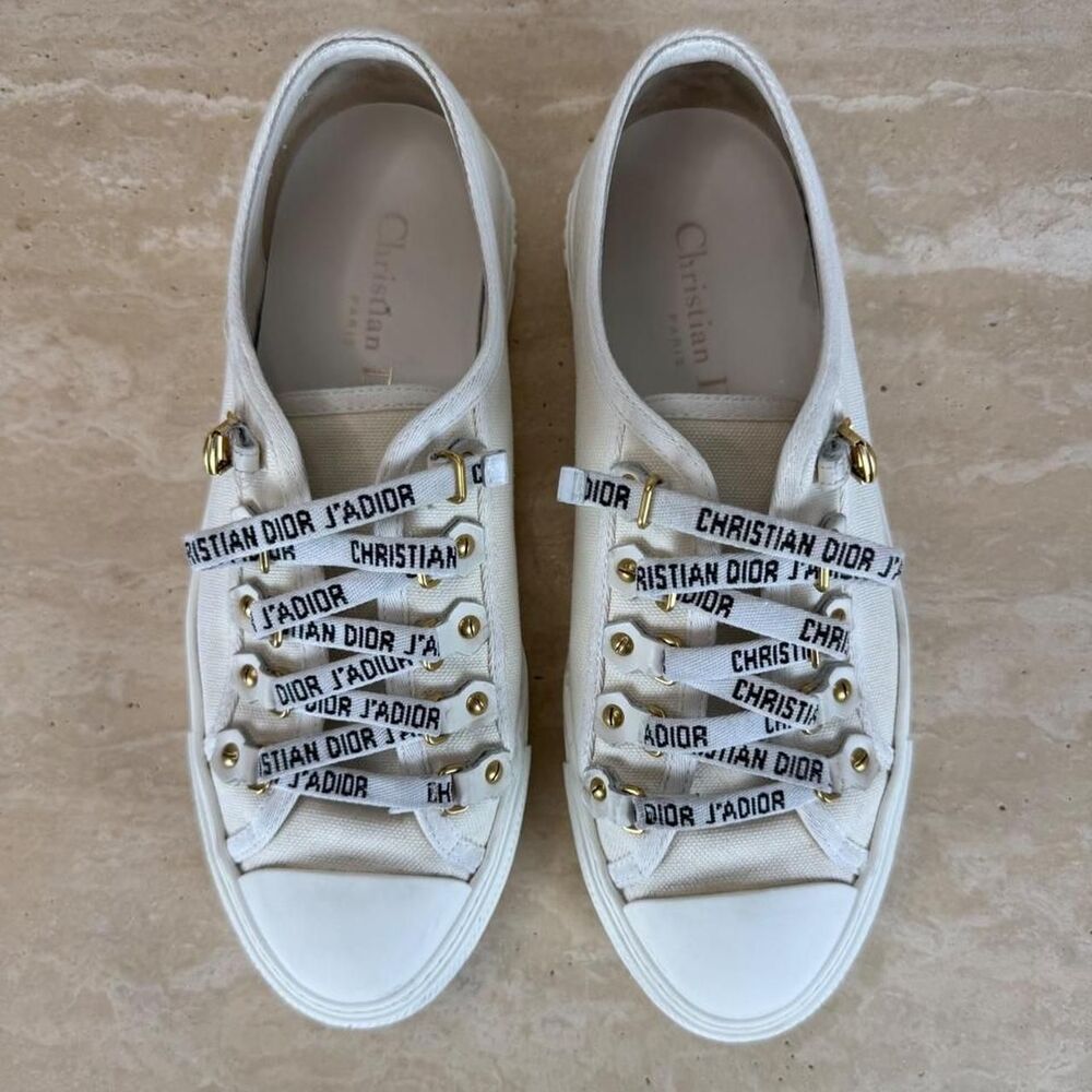 Dior Women's White and Cream Trainers